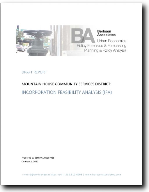Cover of Mountain House Feasibility Study